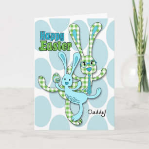 Cartes Pour Fêtes Annuelles pour papa sur Pâques en bleu
