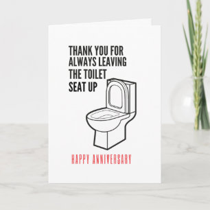 Cartes Pour Fêtes Annuelles Pour Quitter Toilette Sièges Happy Anniversaire