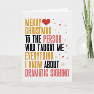 Cartes Pour Fêtes Annuelles pour sœur humour de Noël drôle pour frères et sœur