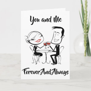 CARTES POUR FÊTES ANNUELLES ***POUR TOUJOURS ET TOUJOURS**** VOUS ET MOI