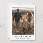 Cartes Pour Fêtes Annuelles Pour toujours Joyeux Noël Famille Bébé Funny Photo (Devant)