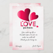 Cartes Pour Fêtes Annuelles pour toujours, mon amour DO-IT-YOURSELF (Devant / Derrière)