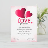 Cartes Pour Fêtes Annuelles pour toujours, mon amour DO-IT-YOURSELF (Debout devant)