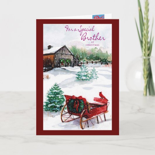 Cartes Pour Fêtes Annuelles Pour un frère spécial (Devant)