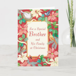 Cartes Pour Fêtes Annuelles Pour un frère spécial et sa famille