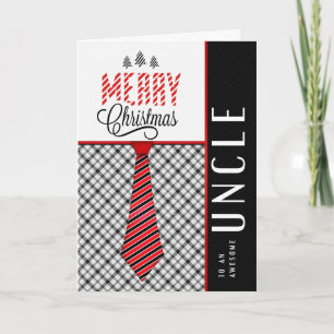 Cartes Pour Fêtes Annuelles pour Uncle Merry Christmas Masculine Necktie