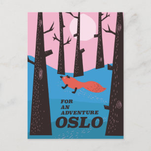 Cartes Pour Fêtes Annuelles Pour une aventure Oslo