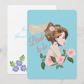 Cartes Pour Fêtes Annuelles Pour une future mariée (Devant / Derrière)