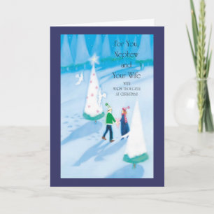 Cartes Pour Fêtes Annuelles Pour vous, Nephew et votre femme