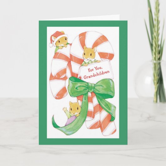 Cartes Pour Fêtes Annuelles Pour vous, petits-enfants (Devant)