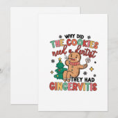 Cartes Pour Fêtes Annuelles Pourquoi les biscuits avaient-ils besoin d'un dent (Devant / Derrière)