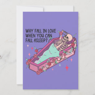 Cartes Pour Fêtes Annuelles Pourquoi tomber amoureux Funny Anti Saint Valentin