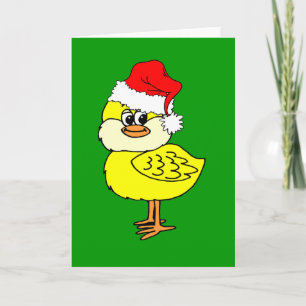 Cartes Pour Fêtes Annuelles Poussin de Noël