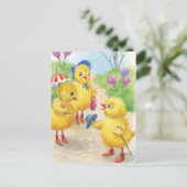 Cartes Pour Fêtes Annuelles Poussins de Noastalgic Pâques (Debout devant)
