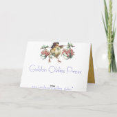 Cartes Pour Fêtes Annuelles Poussins de Pâques avec l'oeuf (Dos)