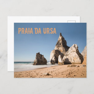 Cartes Pour Fêtes Annuelles Praia da Ursa plage au Portugal cadeau