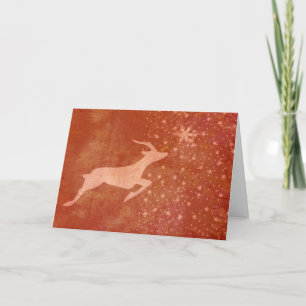 Cartes Pour Fêtes Annuelles Prancer l'étoile