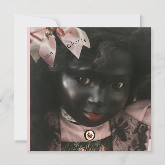Cartes Pour Fêtes Annuelles Precious Black Doll Greeting Card (Devant)