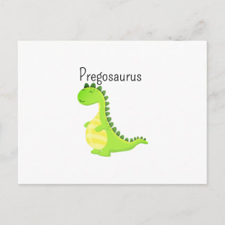 Cartes Pour Fêtes Annuelles Pregosaurus Drôle Baby Shower de Dinosaure Enceint