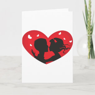 Cartes Pour Fêtes Annuelles Premier baiser