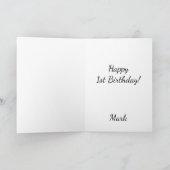 Cartes Pour Fêtes Annuelles Premier Ballons d'anniversaire (Intérieur)