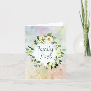 Cartes Pour Fêtes Annuelles Premier cercle familial de marguerites
