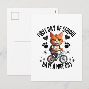 Cartes Pour Fêtes Annuelles Premier Jour D'École Passez Une Bonne Journée