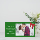 Cartes Pour Fêtes Annuelles Premier Noël (Debout devant)