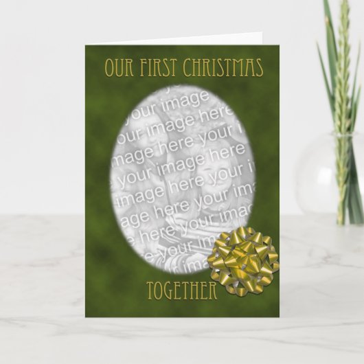 Cartes Pour Fêtes Annuelles Premier Noël avec Bow (Devant)