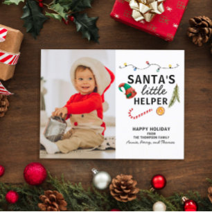 Cartes Pour Fêtes Annuelles Premier Noël de Bébé Photo Fêtes