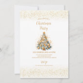 Cartes Pour Fêtes Annuelles Premier Noël de l'or engagé (Devant)