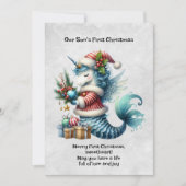 Cartes Pour Fêtes Annuelles Premier Noël de notre fils (Devant)