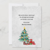 Cartes Pour Fêtes Annuelles Premier Noël de notre fils (Dos)