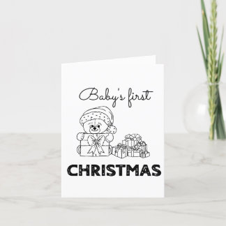 Cartes Pour Fêtes Annuelles Premier Noël du bébé