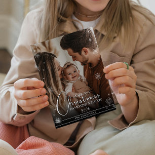 Cartes Pour Fêtes Annuelles Premier Noël en tant que parents Photo personnalis