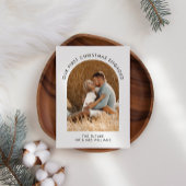 Cartes Pour Fêtes Annuelles Premier Noël engagé Photo Noël