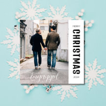 Premier Noël Engayed Gay pride Photo personnalisée