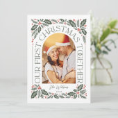 Cartes Pour Fêtes Annuelles Premier Noël Ensemble Arc 3 Photo Collage (Debout devant)