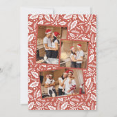 Cartes Pour Fêtes Annuelles Premier Noël Ensemble Arc 3 Photo Collage (Dos)