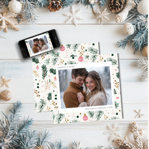 Cartes Pour Fêtes Annuelles Premier Noël marié et Joyeux Whimsical