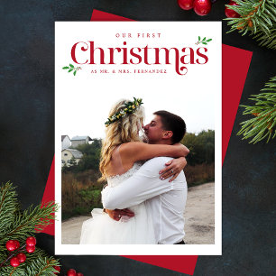 Cartes Pour Fêtes Annuelles Premier Noël Newlyly