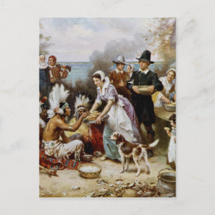 Cartes Pour Fêtes Annuelles Premier Thanksgiving