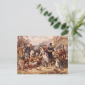 Cartes Pour Fêtes Annuelles Premier Thanksgiving (Debout devant)