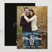 Cartes Pour Fêtes Annuelles Première Christmas as M. et Mme Holiday (Devant / Derrière)