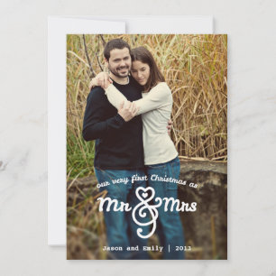 Cartes Pour Fêtes Annuelles Première Christmas as M. et Mme Holiday