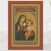 Cartes Pour Fêtes Annuelles Première communion Eucharistie Marie Jésus