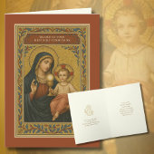 Cartes Pour Fêtes Annuelles Première communion Eucharistie Marie Jésus