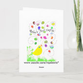 Cartes Pour Fêtes Annuelles première copie de Pâques de babys (Dos)