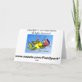 Cartes Pour Fêtes Annuelles Première Hanoukka CARD drôle de poisson mignon ave (Dos)