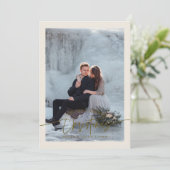 Cartes Pour Fêtes Annuelles Première Mariée Noël Nouvelle Mariée Photo Creativ (Debout devant)